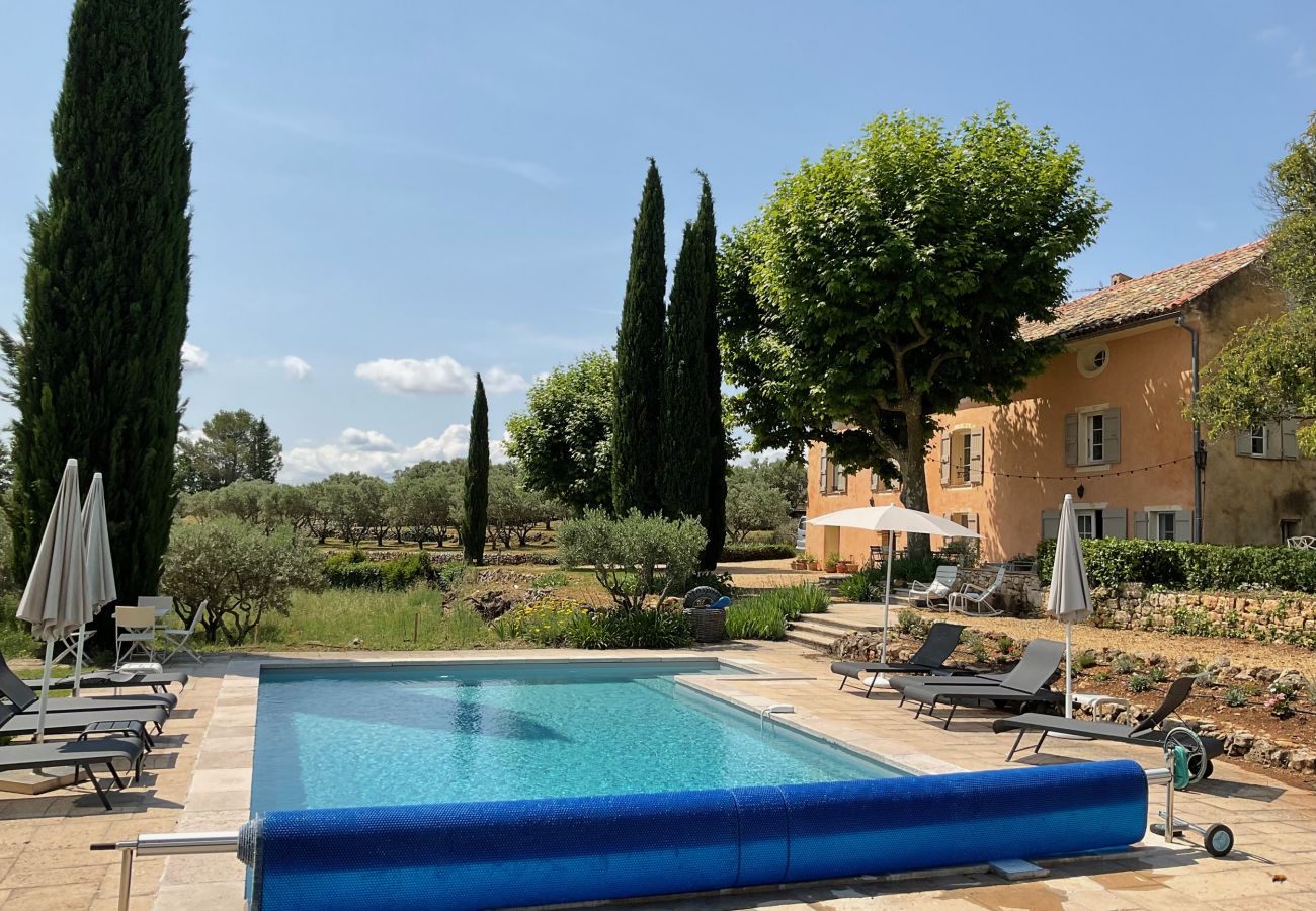 House in Cotignac - L'Alérie, gorgeous bastide Provençale, charm and peaceful, private pool and tennis court